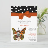 Butterfly Fairy Baby Sprinkle Shower Uitnodiging (Staand voorkant)