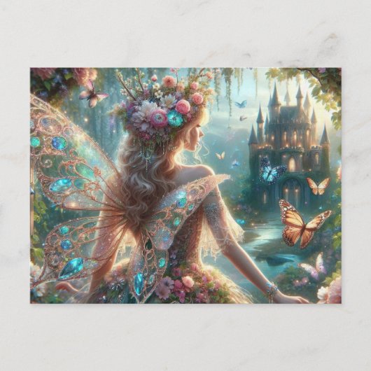 Butterfly Fairy Briefkaart (Voorkant)