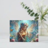 Butterfly Fairy Briefkaart (Staand voorkant)