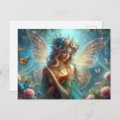Butterfly Fairy Briefkaart (Voorkant / Achterkant)
