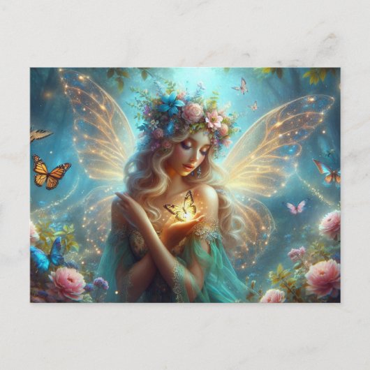 Butterfly Fairy Briefkaart (Voorkant)
