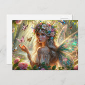 Butterfly Fairy Briefkaart (Voorkant / Achterkant)