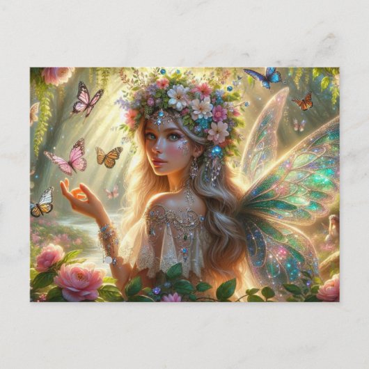 Butterfly Fairy Briefkaart (Voorkant)
