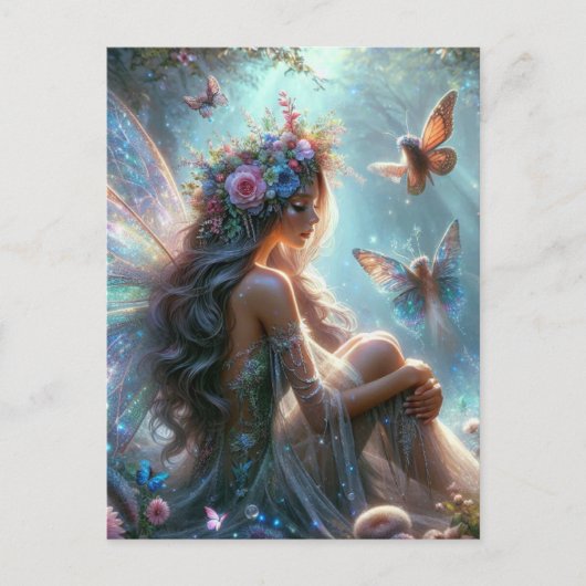 Butterfly Fairy Briefkaart (Voorkant)