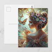 Butterfly Fairy Briefkaart (Voorkant / Achterkant)