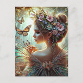 Butterfly Fairy Briefkaart (Voorkant)