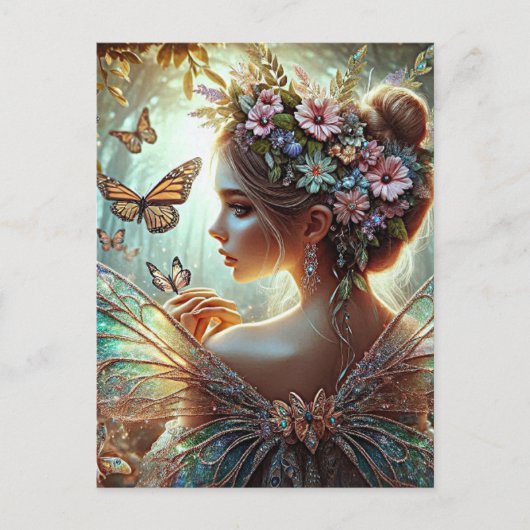 Butterfly Fairy Briefkaart (Voorkant)