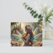 Butterfly Fairy Briefkaart (Staand voorkant)
