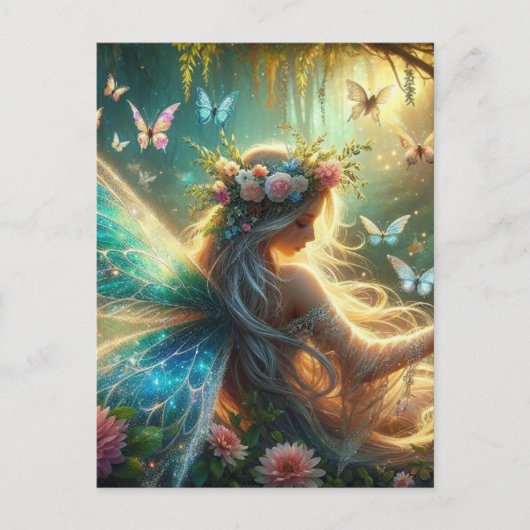 Butterfly Fairy Briefkaart (Voorkant)