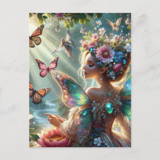 Butterfly Fairy Briefkaart (Voorkant)