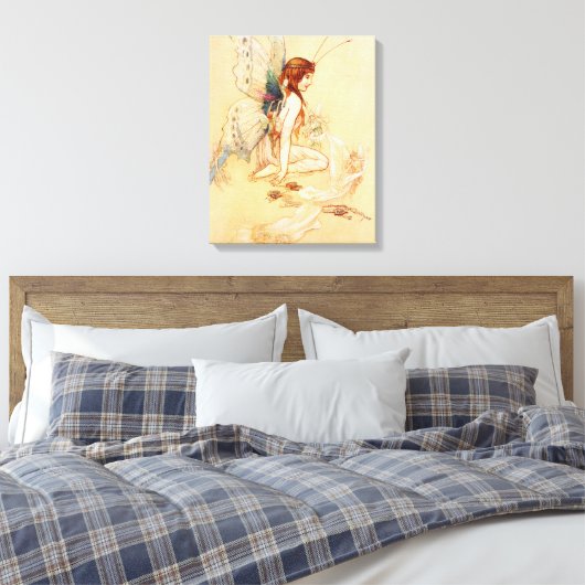 Butterfly Fairy Canvas Afdruk (Insitu (Slaapkamer))