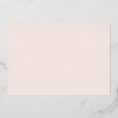 Butterfly Fairy Eerste 1e verjaardag Goud Folie Uitnodiging (Achterkant)