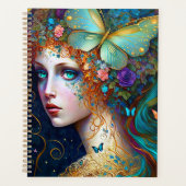 Butterfly Fairy Elf Lady Fantasy Art Planner (Voorkant)