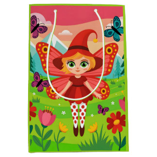 Butterfly Fairy Illustration in Whimsical Forest Medium Cadeauzakje