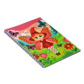 Butterfly Fairy Illustration in Whimsical Forest Notitieboek (Rechterzijde)