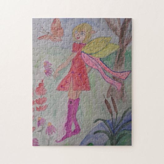 Butterfly Fairy Jigzaag Puzzle Legpuzzel (Verticaal)