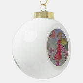 Butterfly Fairy Keramische Bal Ornament (Links)