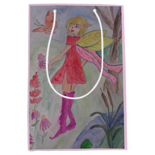 Butterfly Fairy Medium Cadeauzakje (Voorkant)
