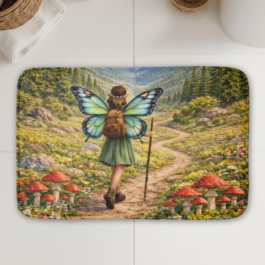 Butterfly Fairy Mountain Hiker | Fairycore Flower Badmat