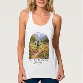 Butterfly Fairy Mountain Hiker | Fairycore Flower Tanktop