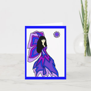 Butterfly fairy note card kaart