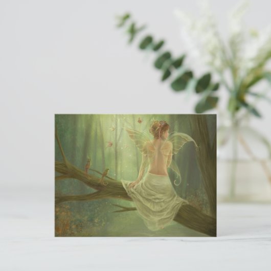 Butterfly Fairy Queen Briefkaart (Staand voorkant)