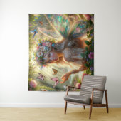 Butterfly Fairy Wandkleed (In situ)