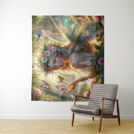 Butterfly Fairy Wandkleed (In situ)