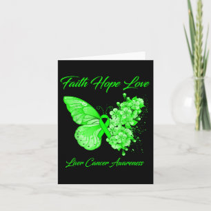 Butterfly Faith Hope Liver Cancer Awareness Kaart