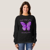 Butterfly Faith Hope Love Neuropathy Awareness Trui (Voorkant volledig)