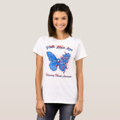 Butterfly Faith Hope Love Pulmonary Fibrosis T-shirt (Voorkant volledig)