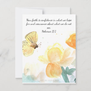 Butterfly Faith Notitiekaartje