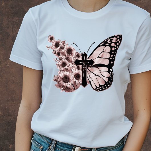 Butterfly Faith T-shirt | Christelijk T-shirt