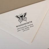  Butterfly Familienaam Return Address Zelfinktende Stempel