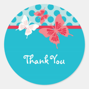 Butterfly Favor Sticker