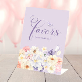 Butterfly Favors-teken Reclamebord Met Voetstuk