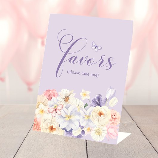 Butterfly Favors-teken Reclamebord Met Voetstuk