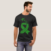 Butterfly Feather Ribbon Cerebral Palsy Mental Hea T-shirt (Voorkant volledig)