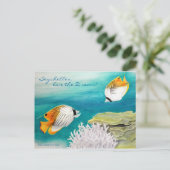 Butterfly fish briefkaart (Staand voorkant)