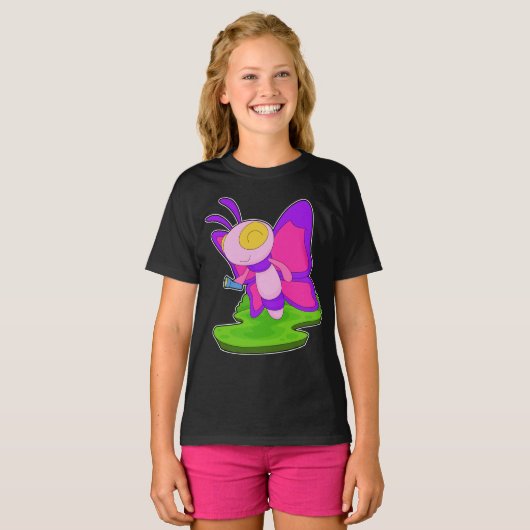 Butterfly Flash-lampje T-shirt (Voorkant volledig)