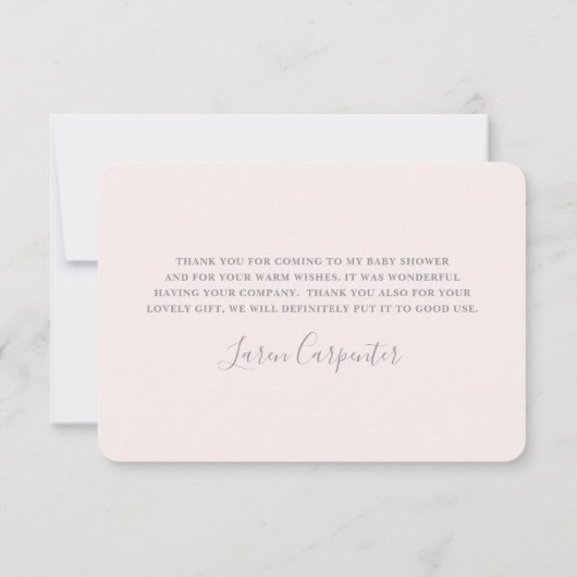 Butterfly Flat Hartelijk dank Bedankkaart (Achterkant)