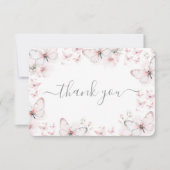 Butterfly Flat Hartelijk dank Bedankkaart (Voorkant)