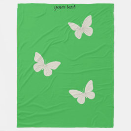 Butterfly Fleece Blanket Deken