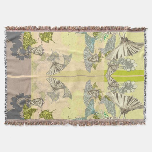Butterfly Fleece Blanket Deken (Voorkant)