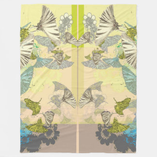 Butterfly Fleece Blanket Deken