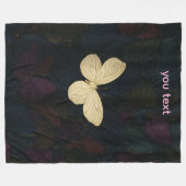 Butterfly Fleece Blanket Deken (Voorkant (Horizontaal))