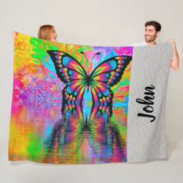 Butterfly Fleece Deken
