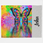 Butterfly Fleece Deken (Voorkant (Horizontaal))