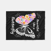 Butterfly  fleece deken (Voorkant (Horizontaal))