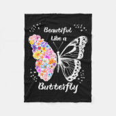 Butterfly  fleece deken (Voorkant)